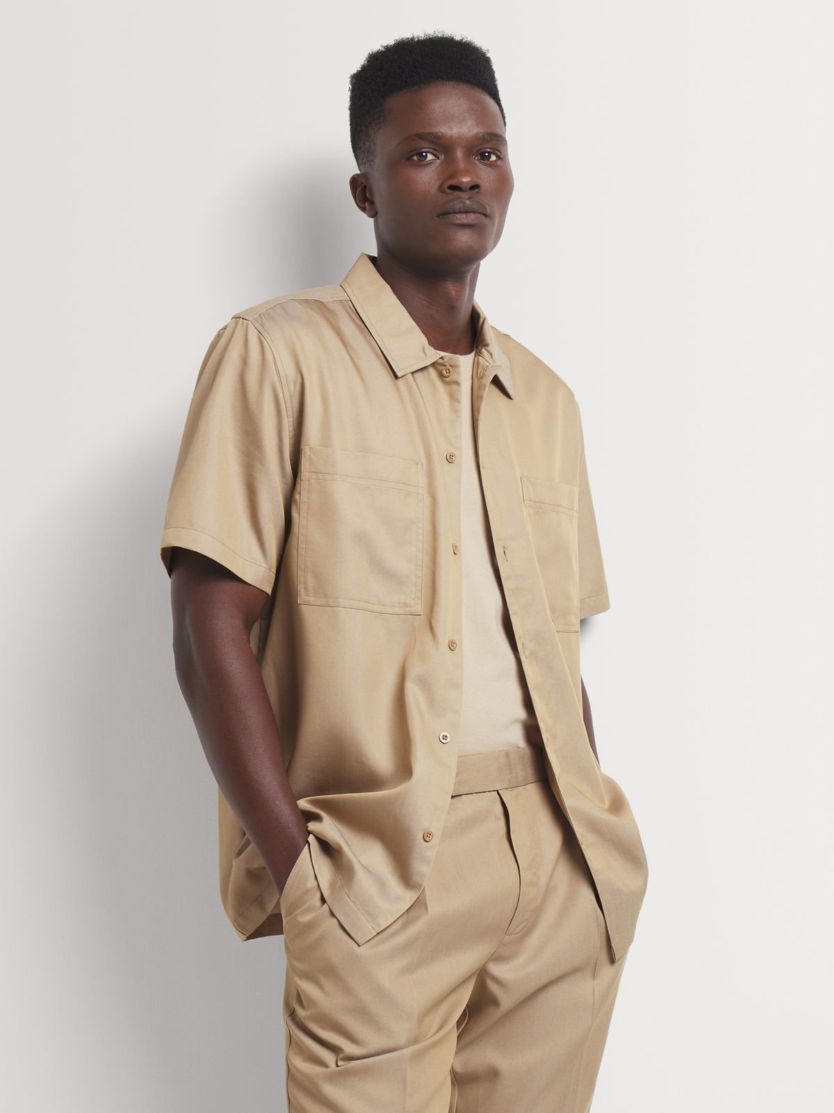 Markham Men's Tencel Camel Shirt