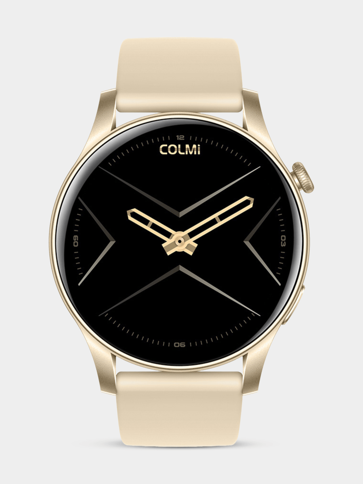 Colmi V73 Gold Silicone Smart Watch