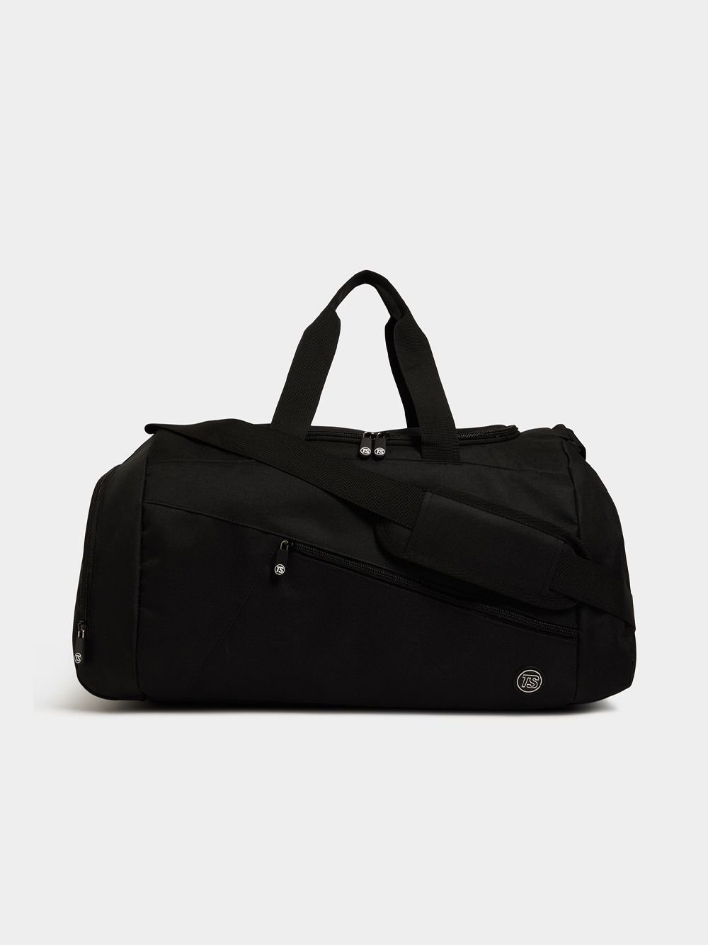 TS Black Medium Panelled Togbag