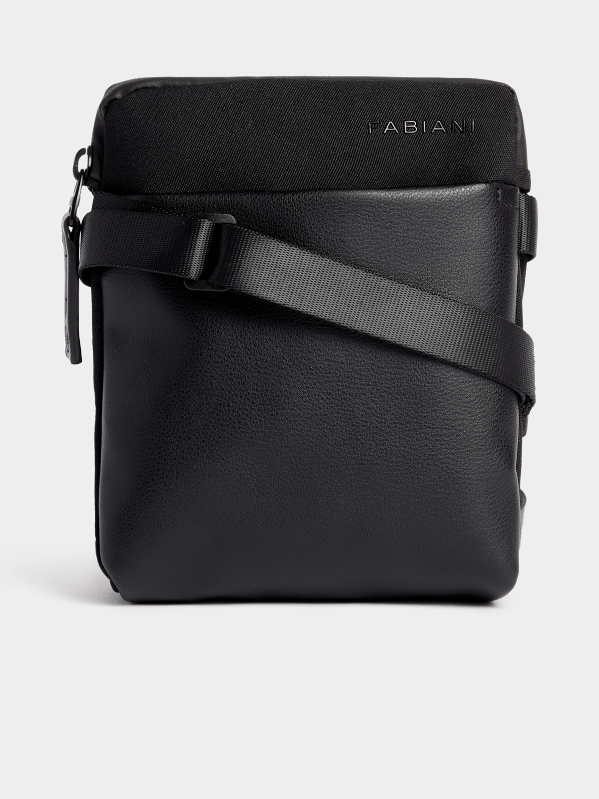 Fabiani Men's Black Travel Crossbody Bag