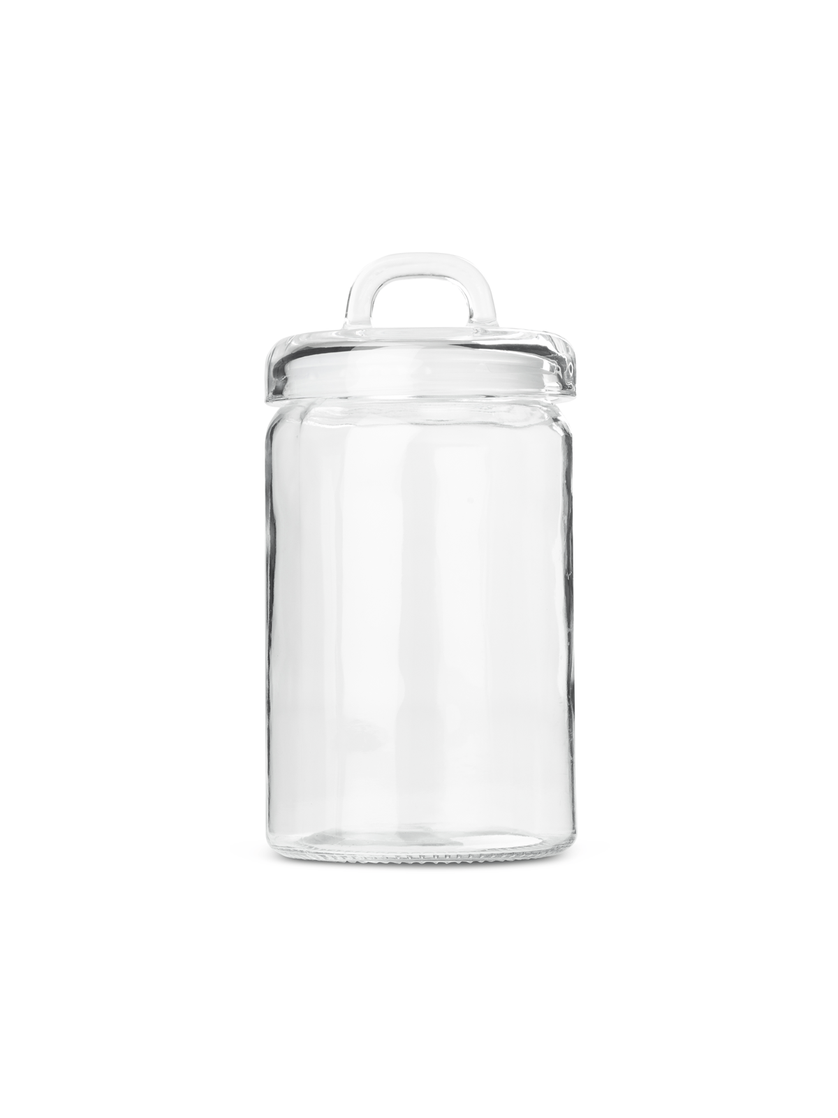 glass storage canister w/handle 1.6l