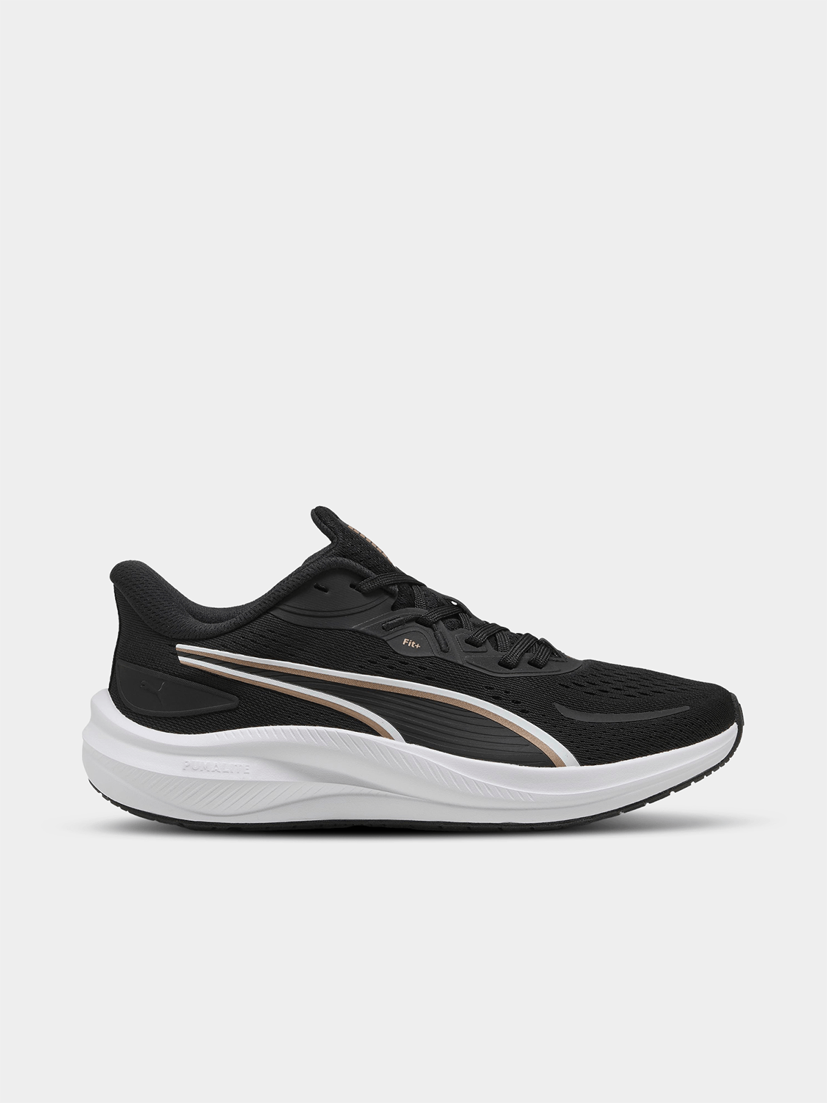 Puma Womens Skyrocket Lite Black/Gold Running Shoes