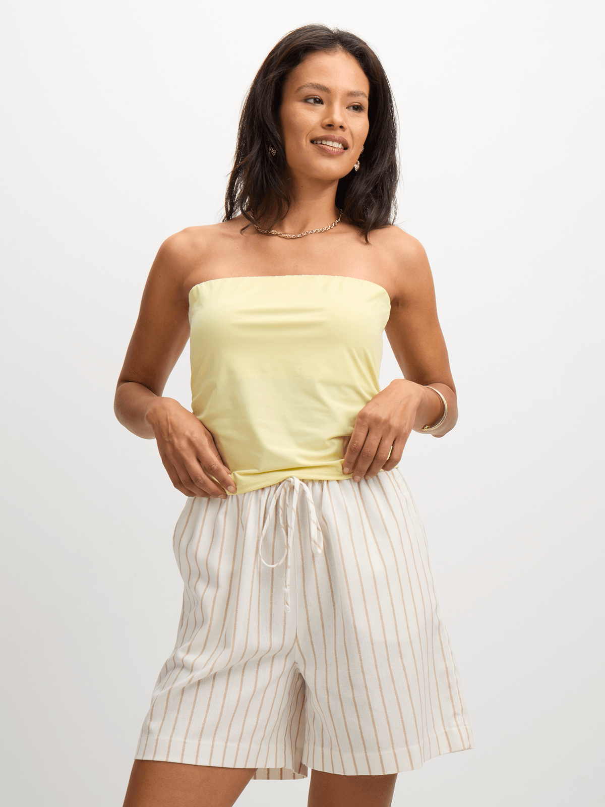 Exact Women's Yellow Boobtube Top