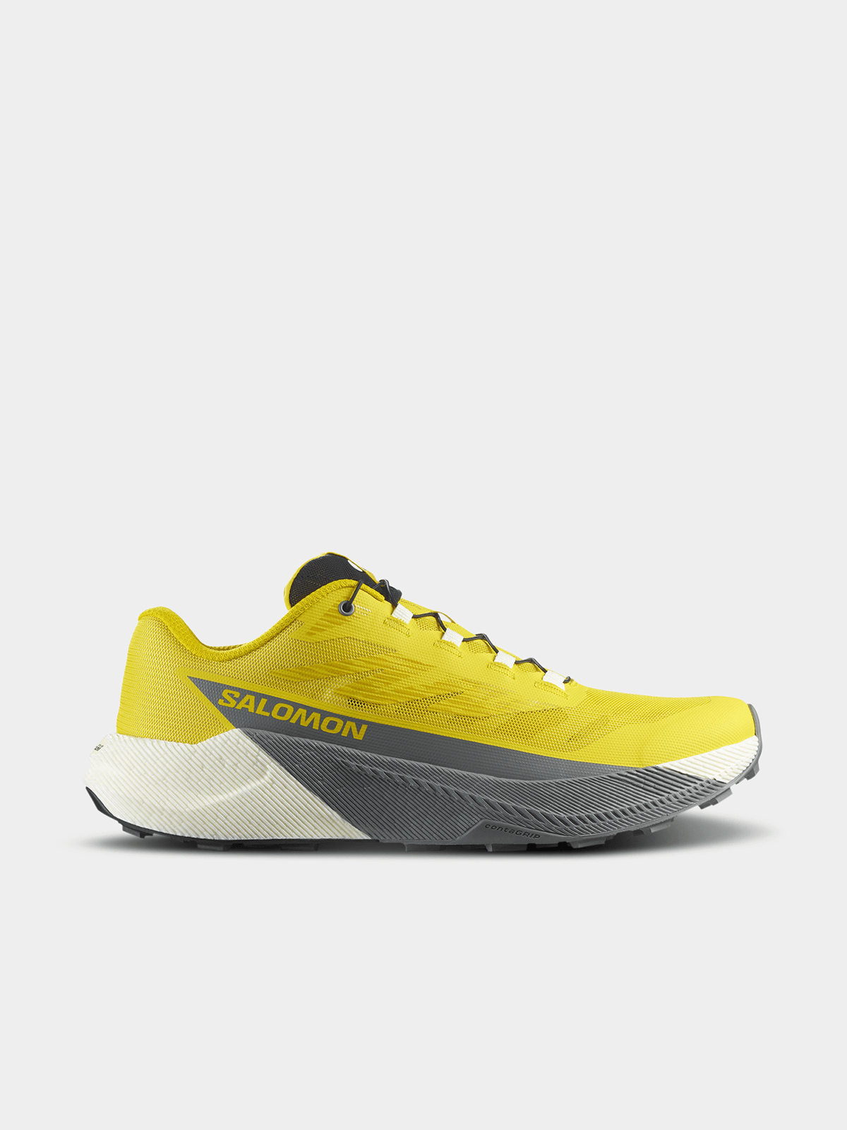 Salomon Mens Pulsar Yellow/Grey Running Shoes