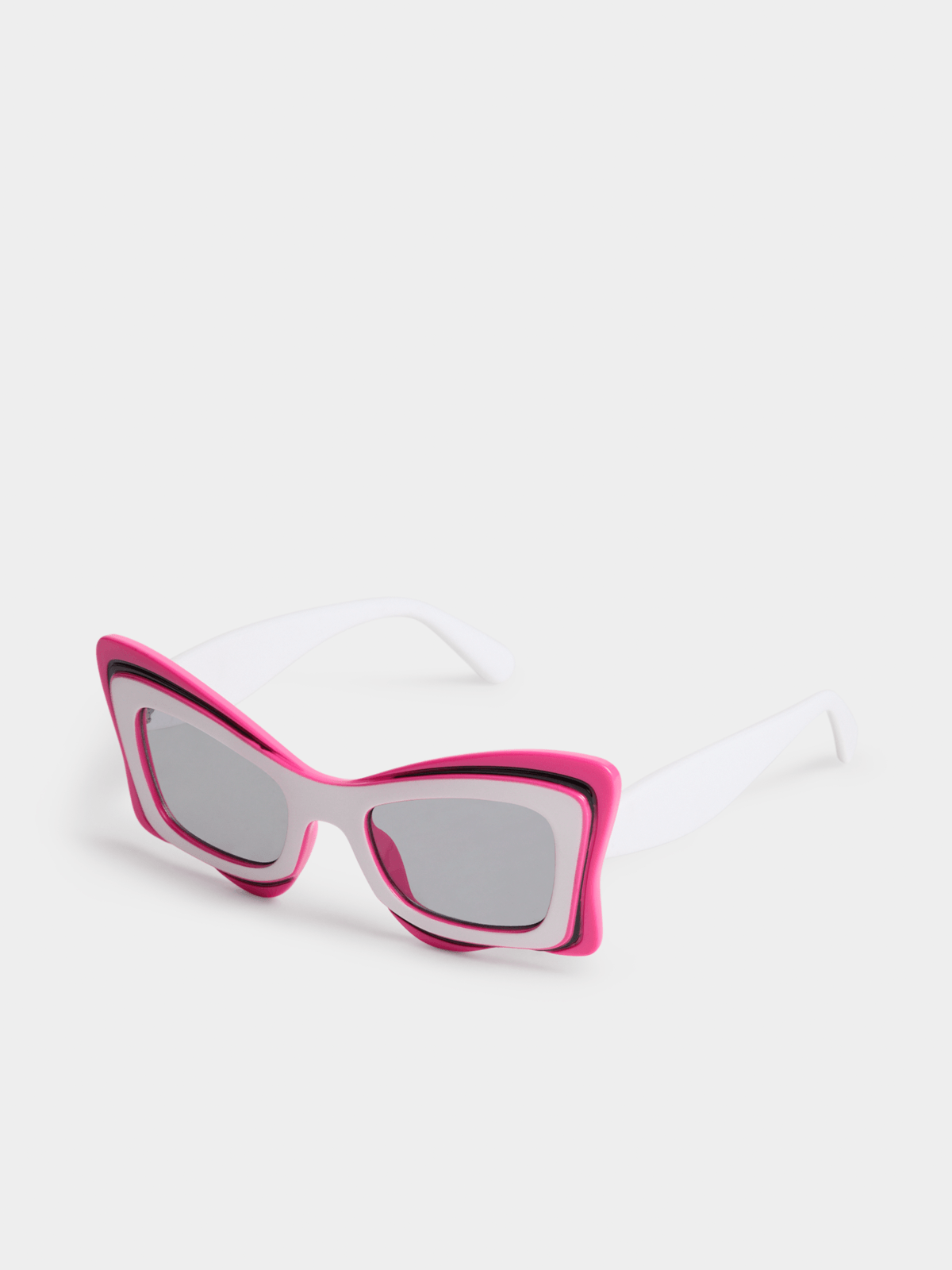 The FIX Women's Pink Oversized Cat Eye Frame Sunglasses