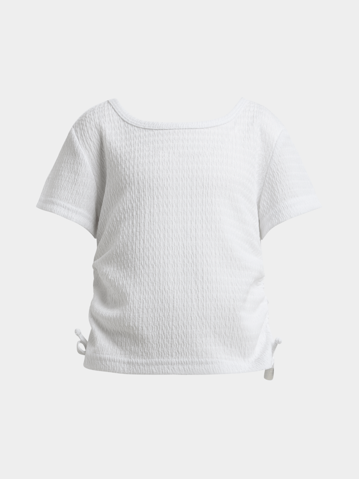 Jet Girls White Shirred Top