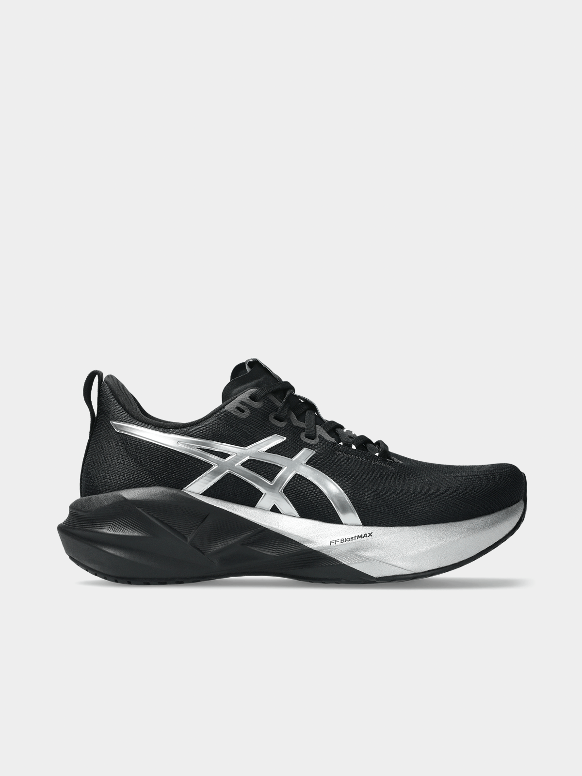 ASICS Womens Novablast 5 Platinum/Black Running Shoes