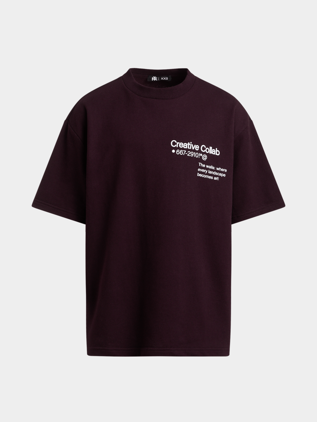 Jet Teen Boys Burgundy UB Fleece T-shirt
