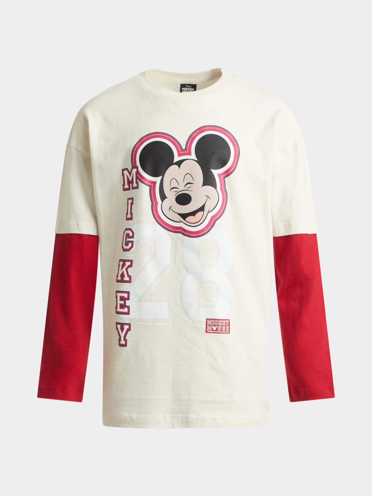 Jet Older Boys Cream/Red Peepout Mickey T-shirt