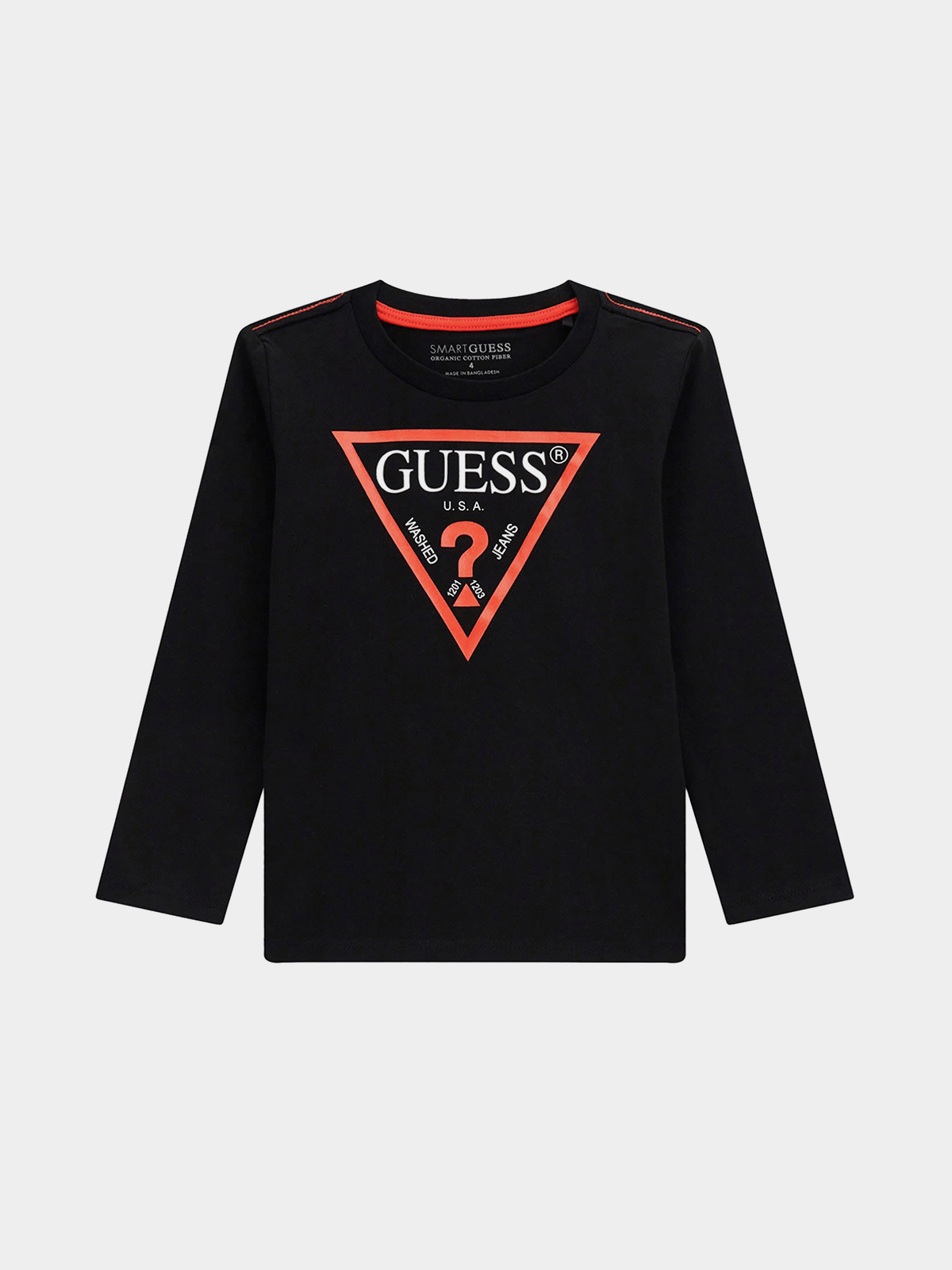 Younger Boys Guess Black  T-Shirt_Core