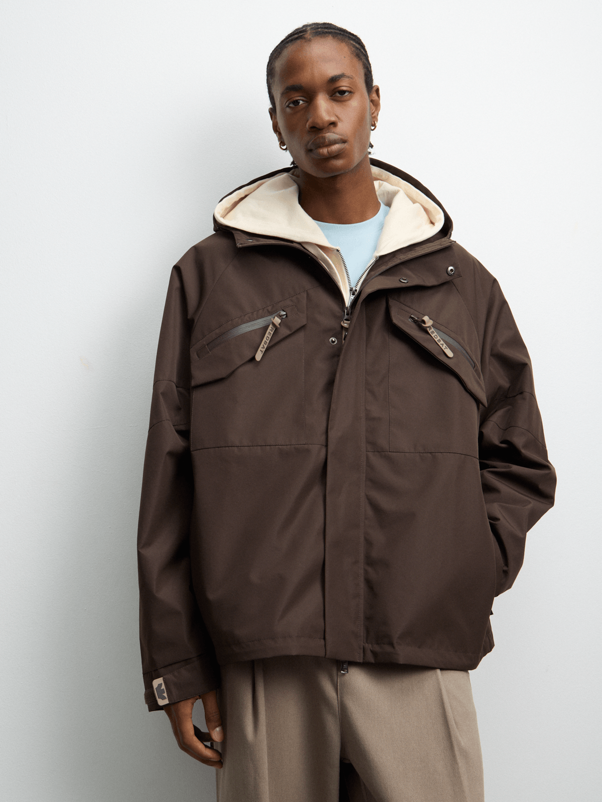 Redbat Men's Tech Utility Brown Jacket