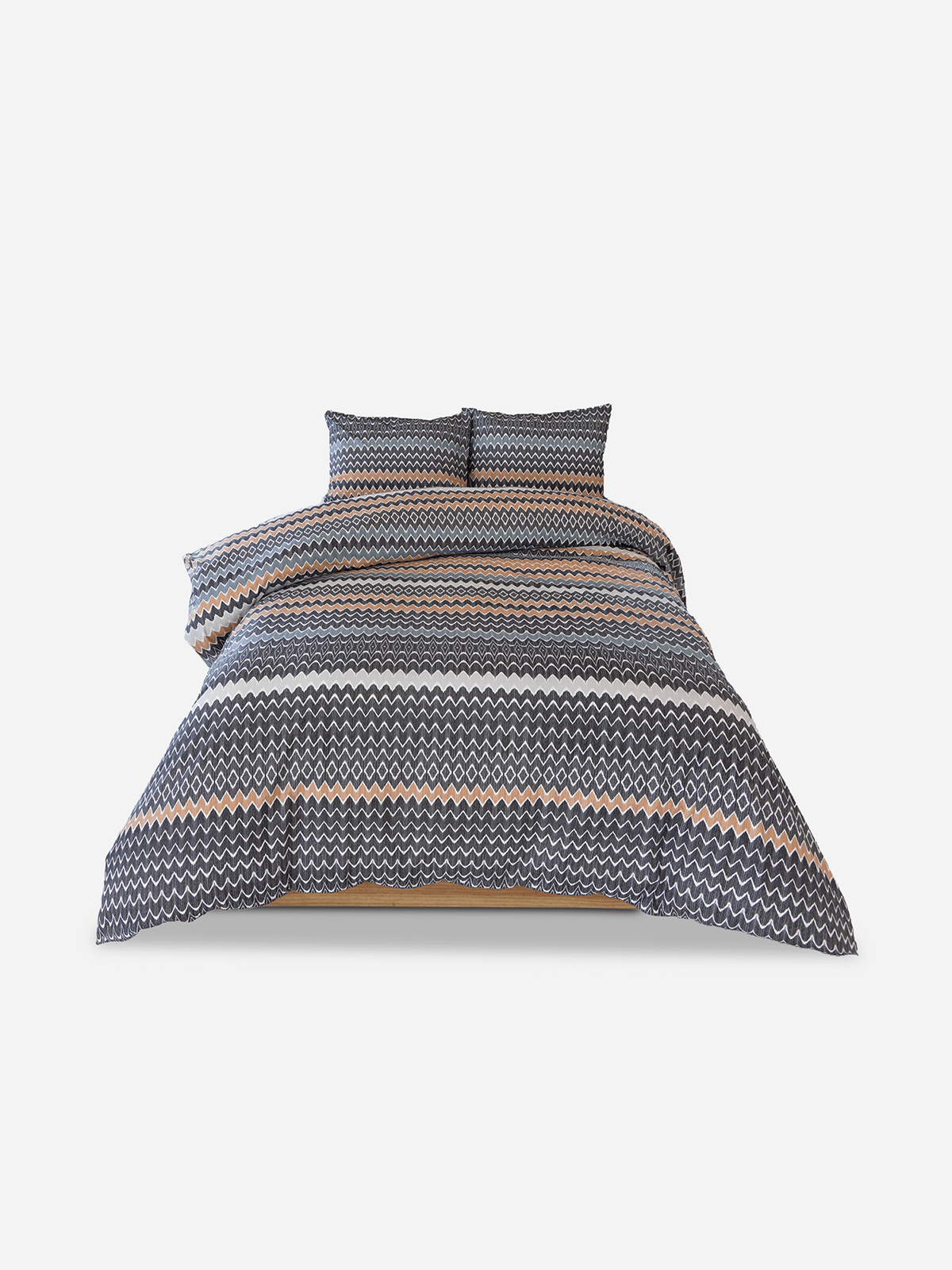Volpes Tribu 200TC Black Duvet Cover Set
