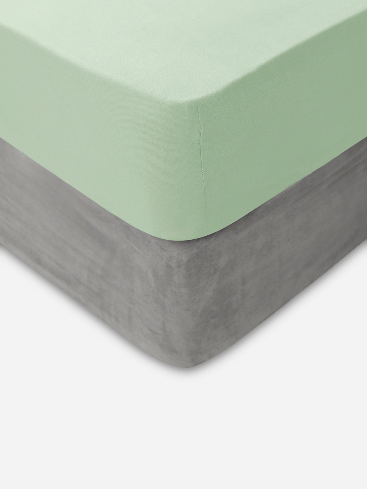 Volpes Sage Brushed Cotton Fitted Sheet