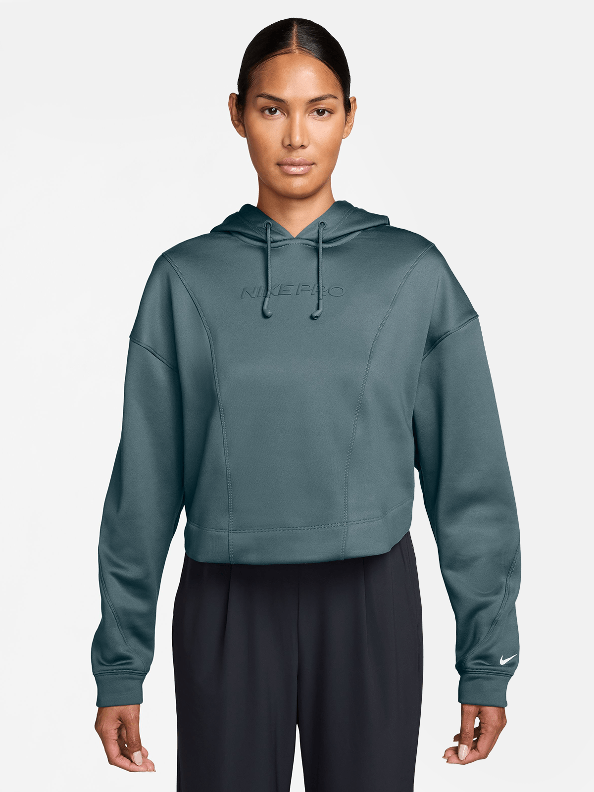 Nike Pro Womens Therma-Fit Grey Hoodie