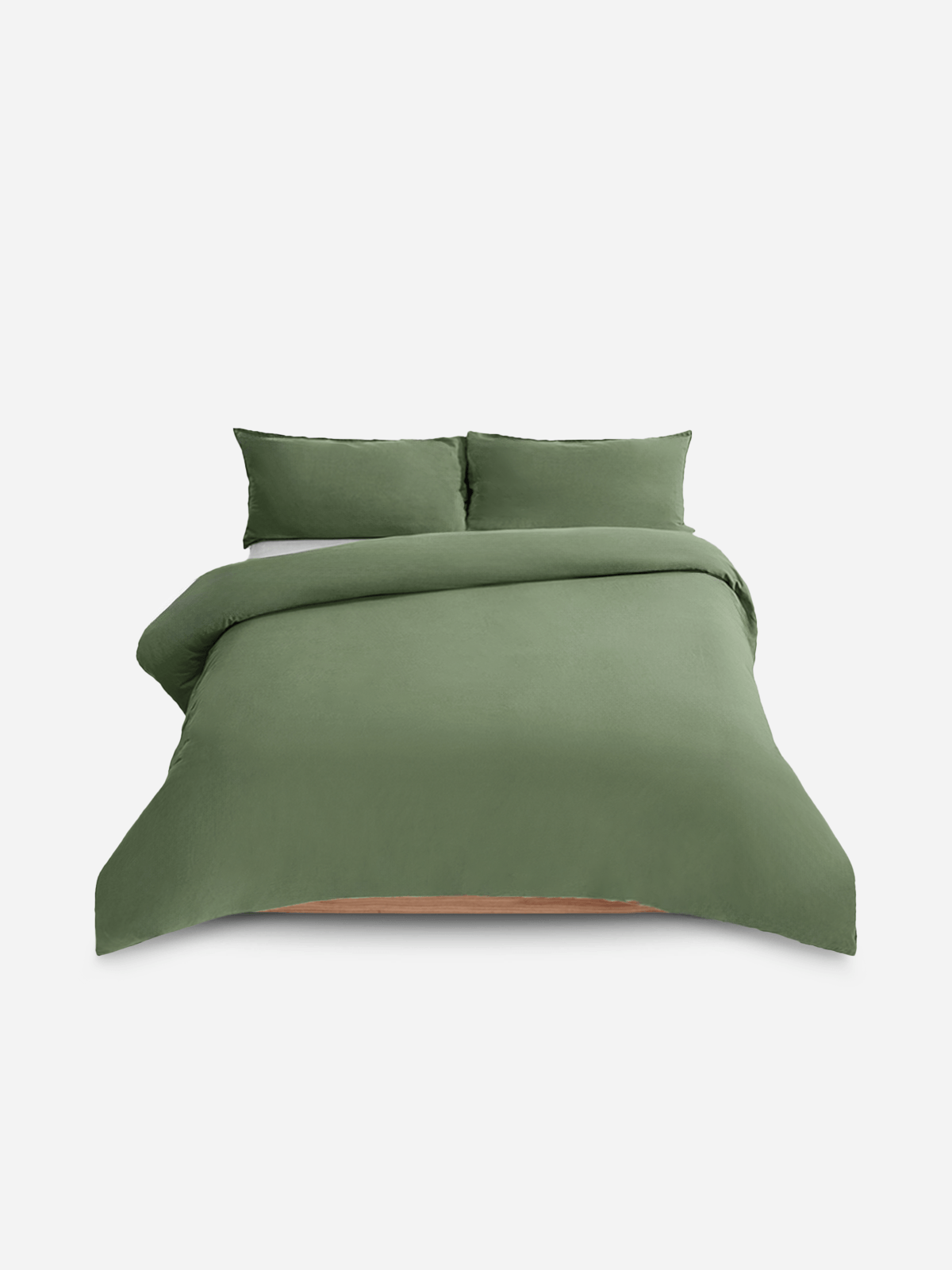 Volpes Washed Cotton Fern Duvet Cover Set