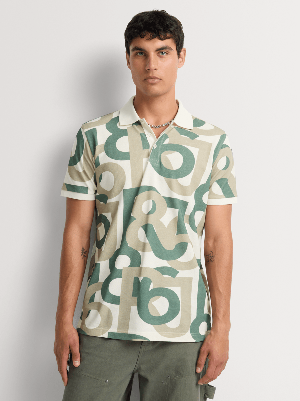 Relay Jeans Men's Monogram Green Golfer