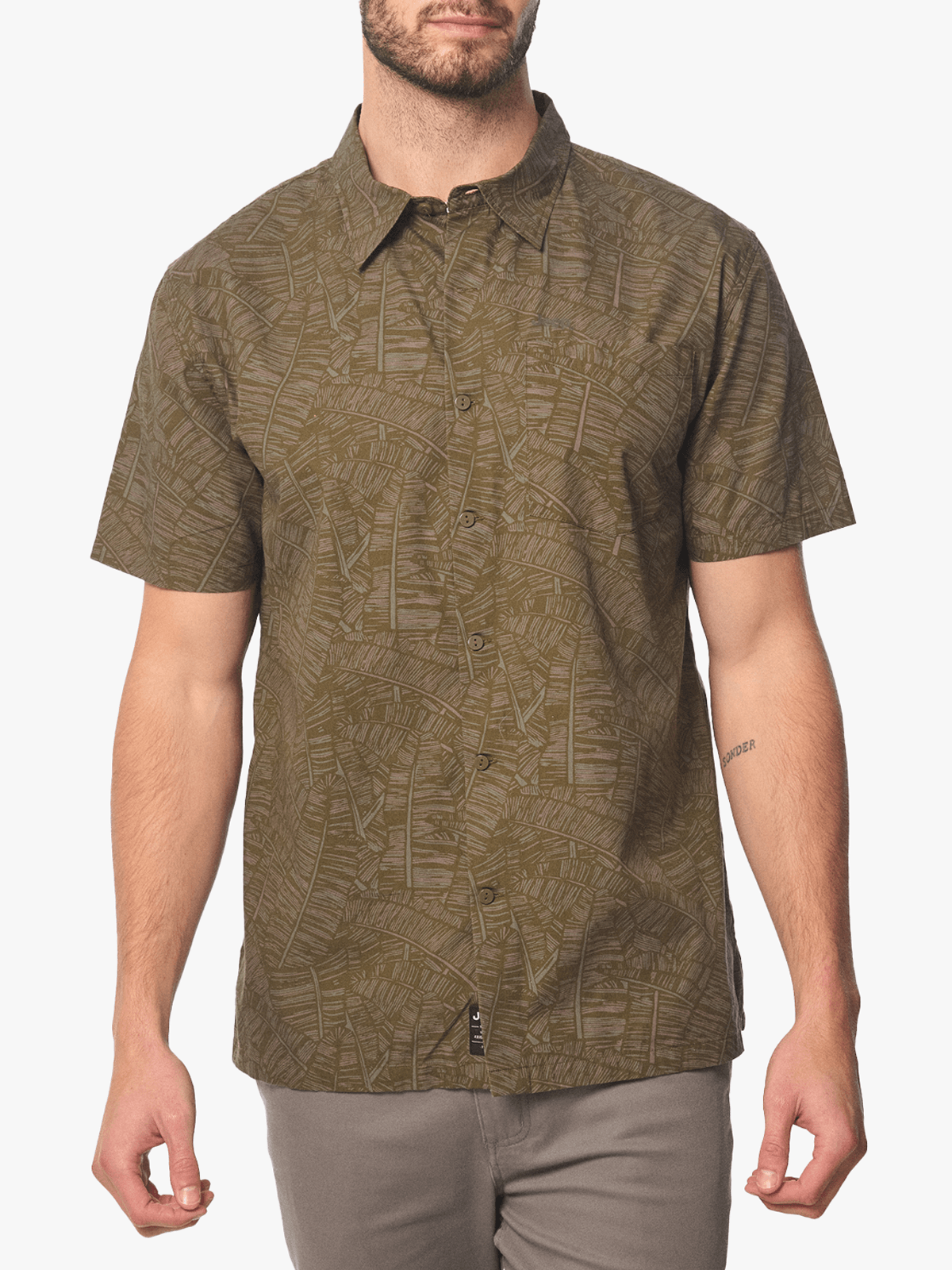 Men's Jeep Green Resort Shirt