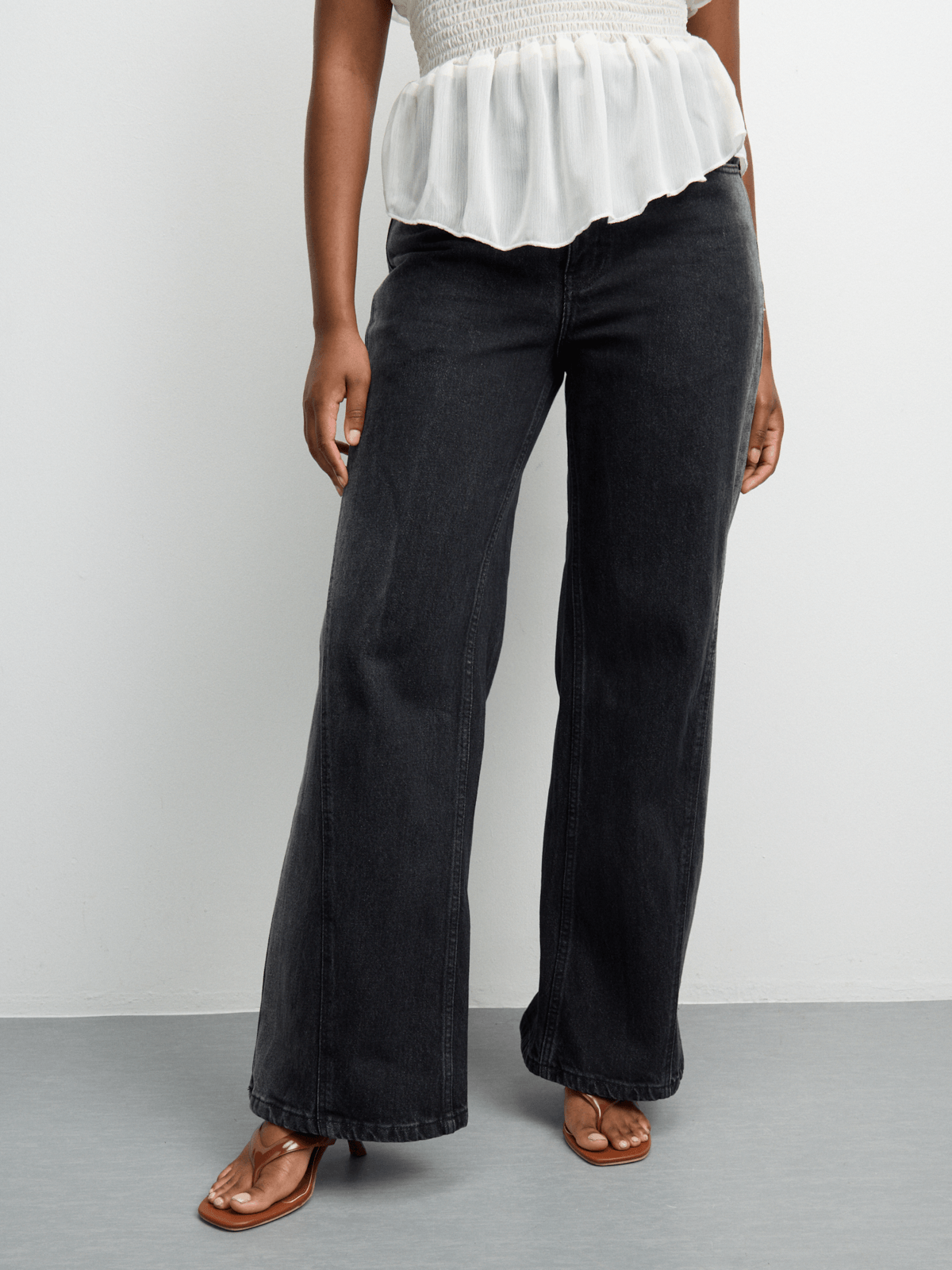 The FIX Women's Black Spray Bootleg Jeans