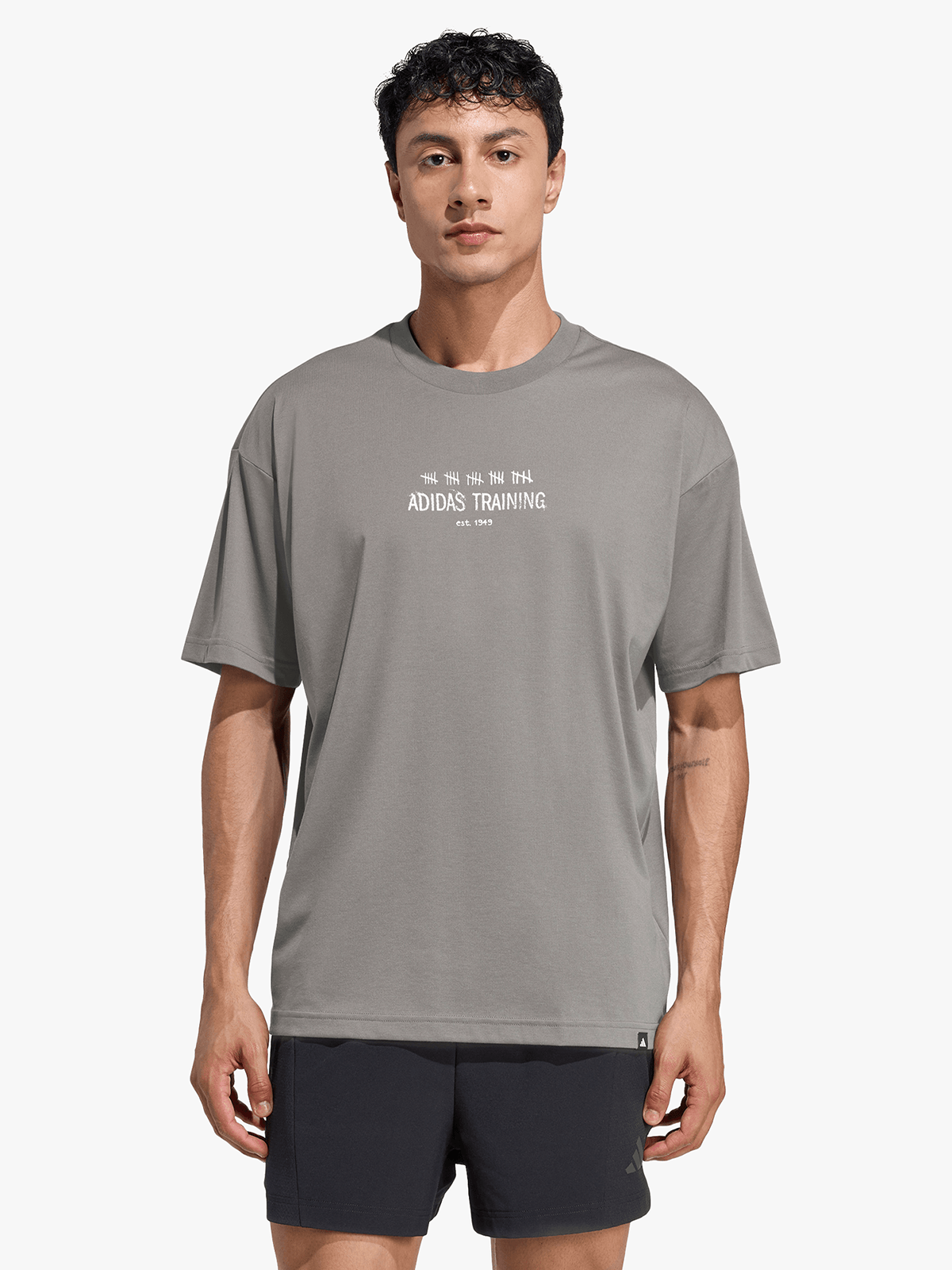 adidas Mens Climacool Power Charcoal Training Tee
