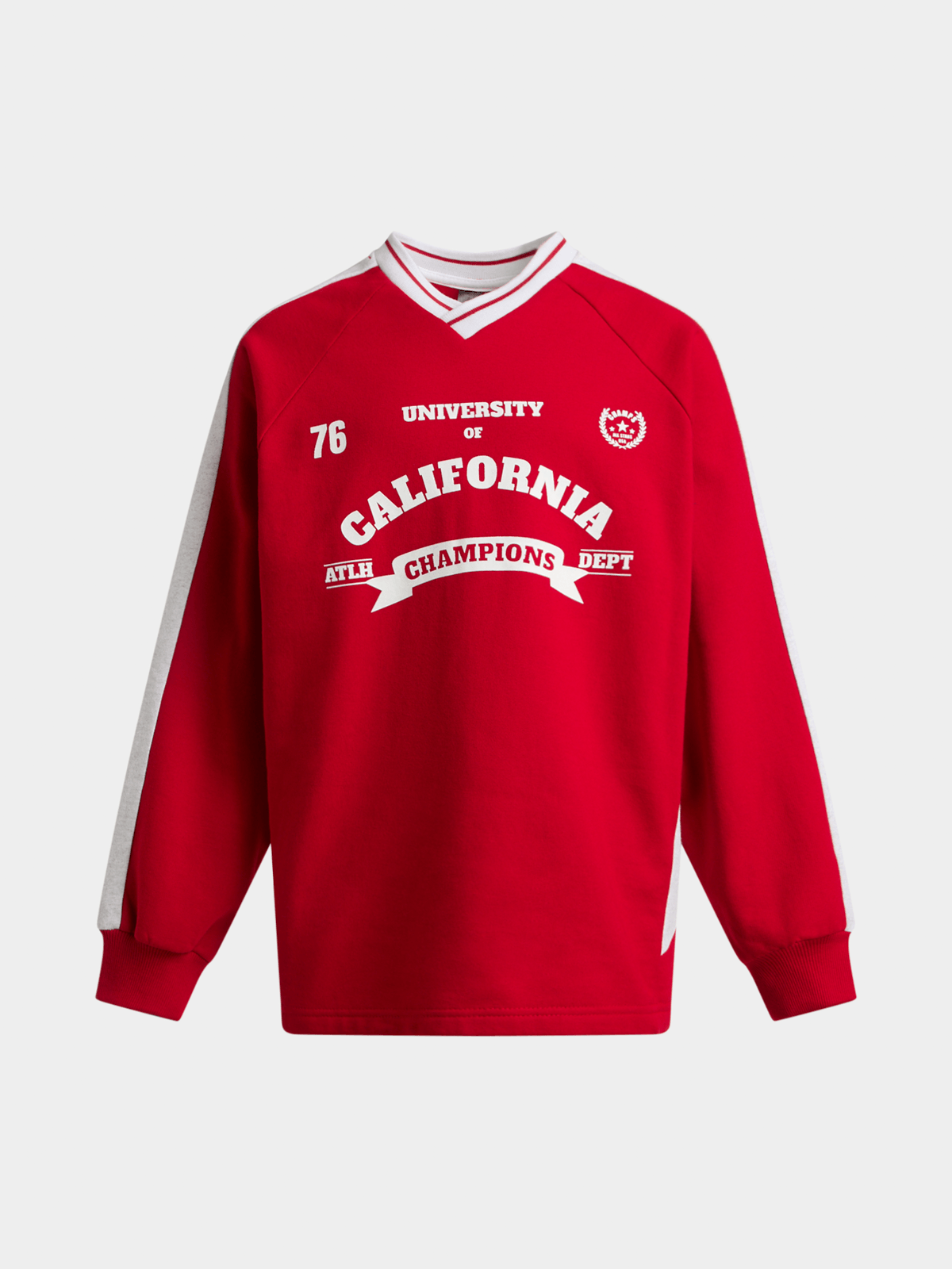 Jet Teen Girls Red Crew Oversized Sporty Active Top