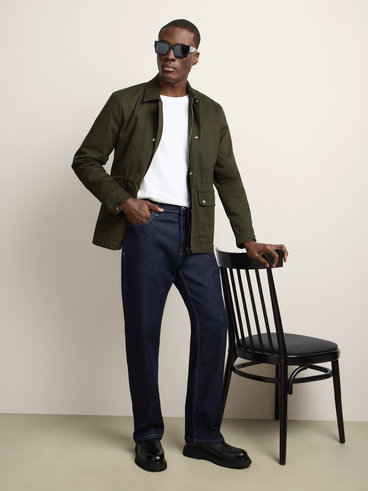 Fabiani Men's Green Field Jacket