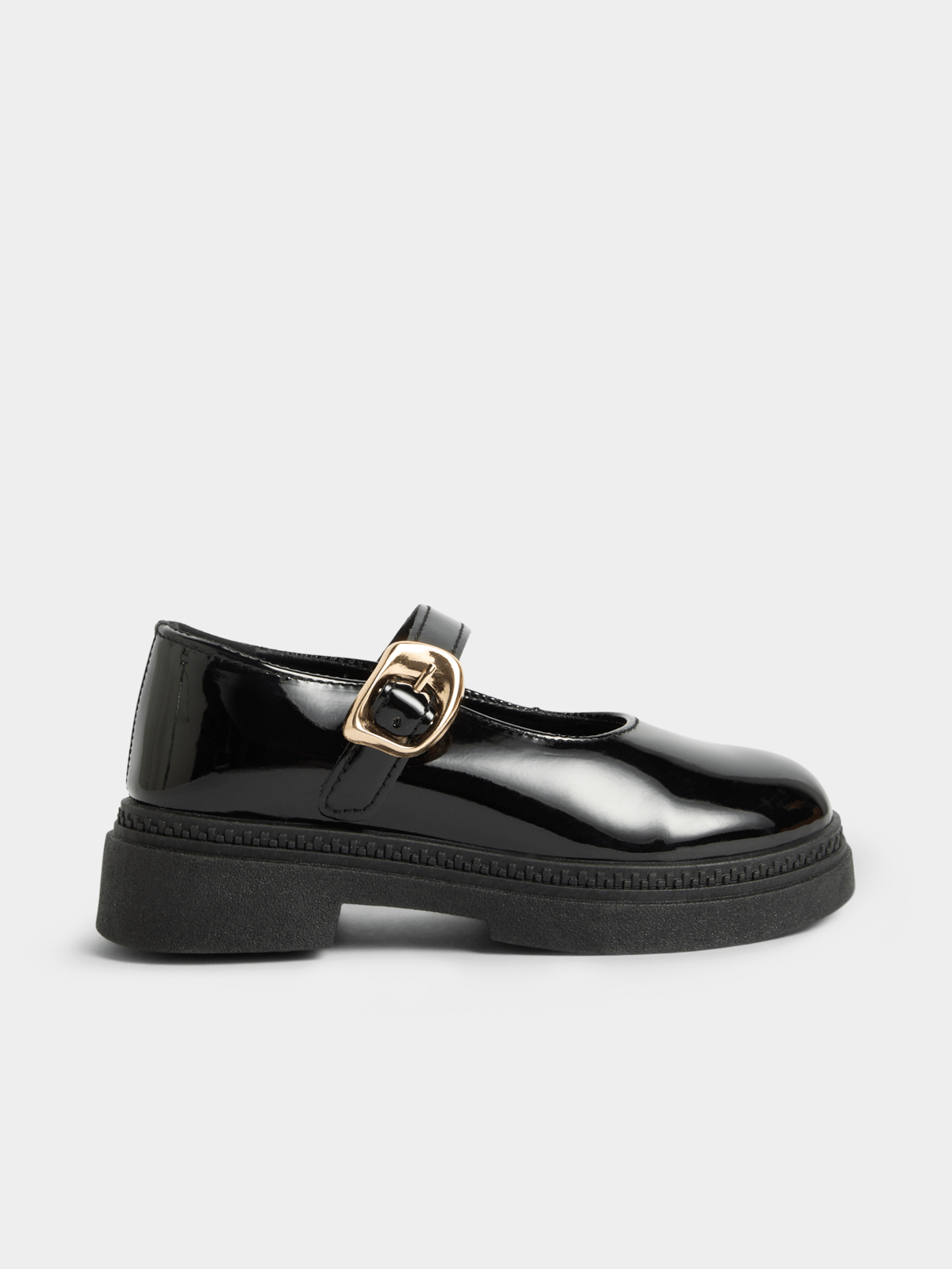 Jet Younger Girls Black Gold Mary Jane