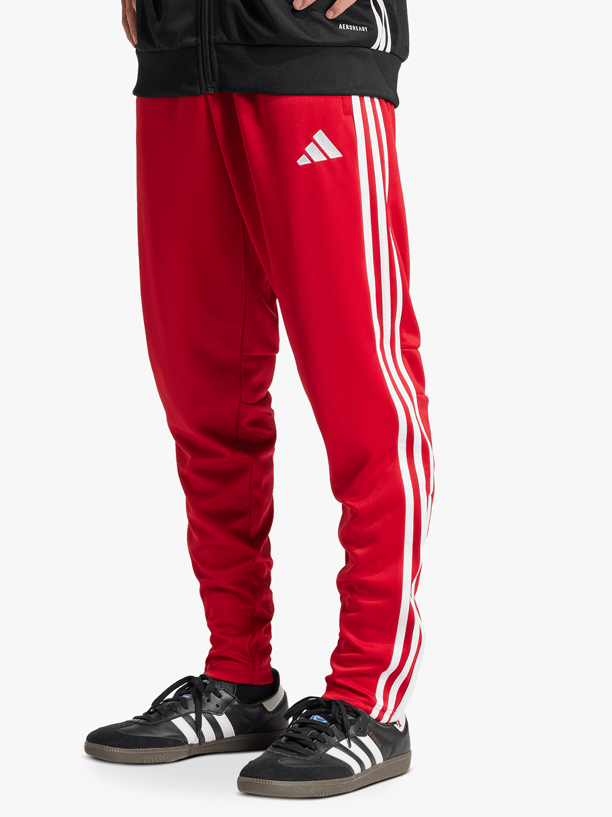 adidas Mens Tiro Essential Red/White Training Pants