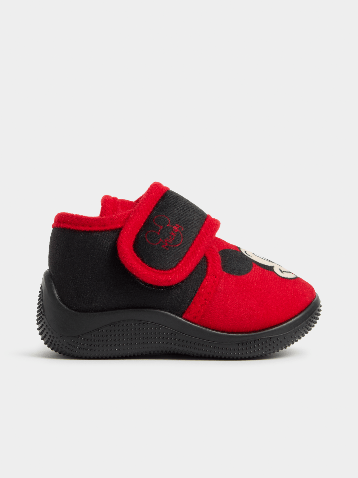 Jet Toddler Boys Red Mickey Velcro Slipper