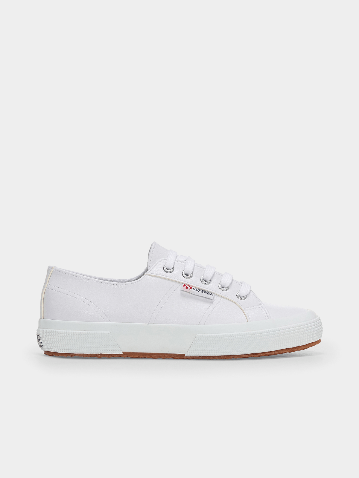 Men's Superga White Vegan Leather Sneakers