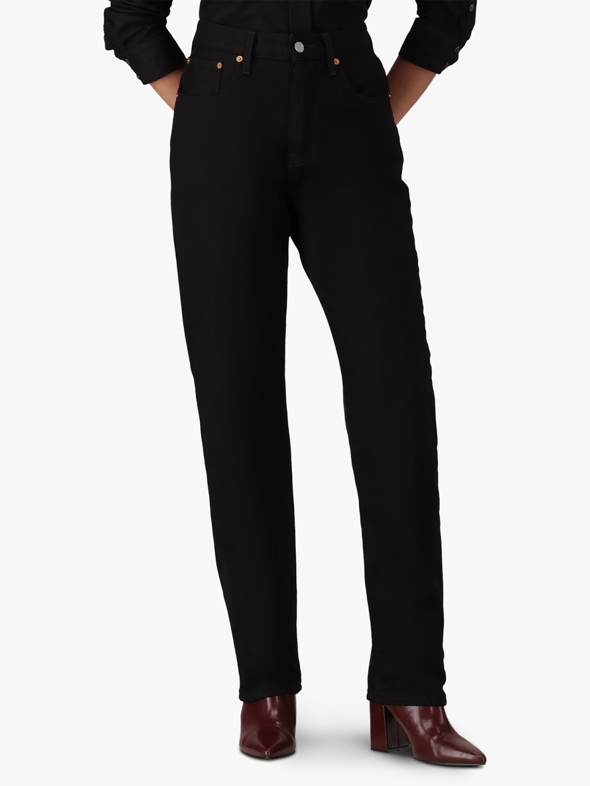 Women's Levi's Black Sprout 501 Jeans