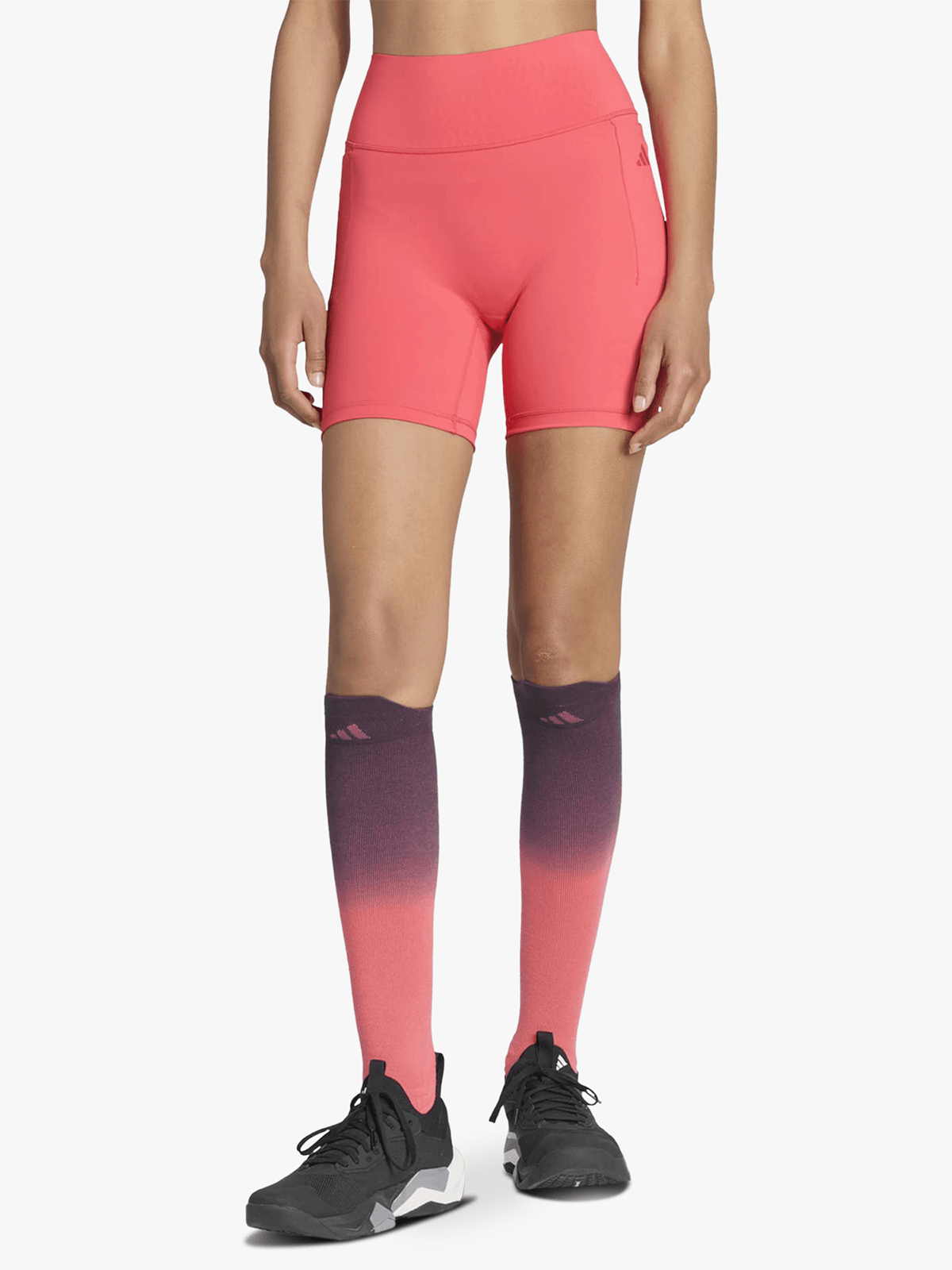 adidas Womens Optime Essential Training Coral Hotpants