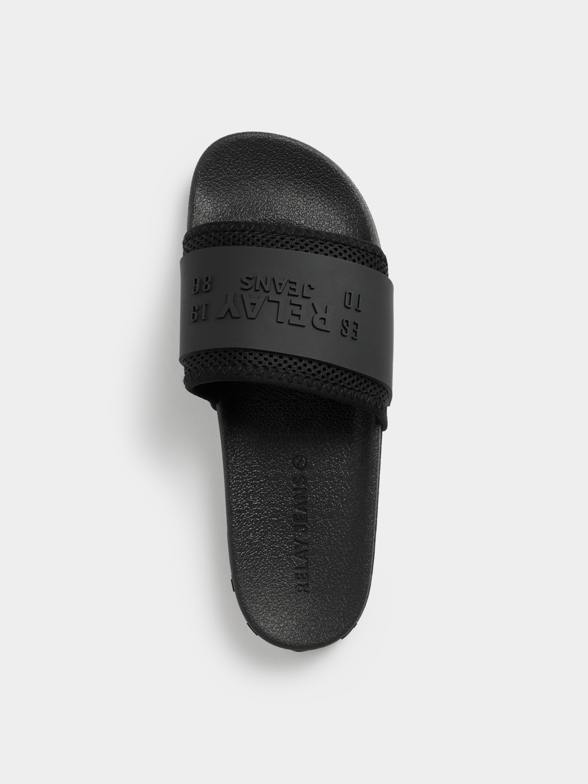 Relay Jeans Men's Black Slides